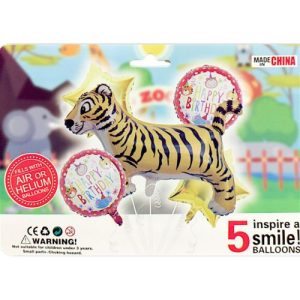 Набір кульок фольгованих "Тигрик", 5 шт