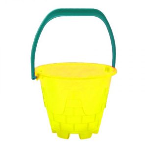 Відро для піску "Вежа", пластик (жовте)