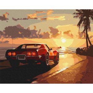 Картина по номерах "Поїздка біля узбережжя" 40х50 см