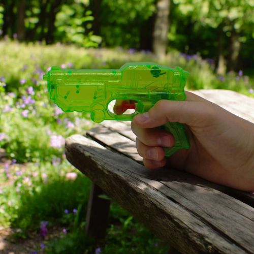 Водний пістолет прозорий, 15 см (зелений)