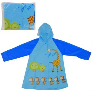 Дощовик дитячий (ПОГ 40 см, довжина 63 см, довжина рукава від плеча 43 см), блакитний