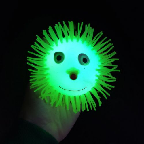 Іграшка-антистрес Їжачок з підсвічуванням малиновий