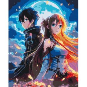 Картина по номерах "Аніме. Майстри меча онлайн" 40х50 см