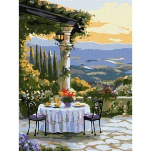 Картина по номерах "Мальовнича вечеря" 30х40 см