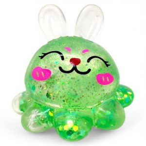 Антистрес жуйка-тягучка "Заєць-восьминіг" (зелений)