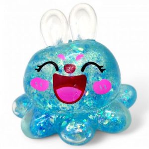 Антистрес жуйка-тягучка "Заєць-восьминіг" (блакитний)