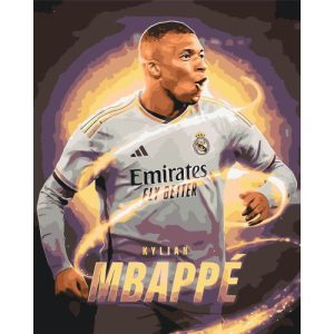 Картина по номерах "Футболісти. Кіліан Мбаппе" 40х50 см