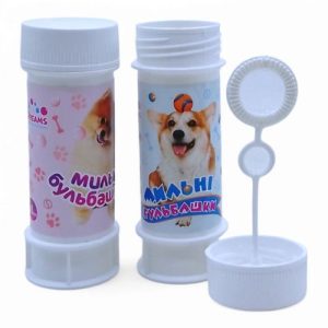 Мильні бульбашки "Песики", мікс, 60 мл