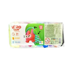 Набір для творчості (повітряний пластилін) "UʼDO Clay. 10 кольорів"