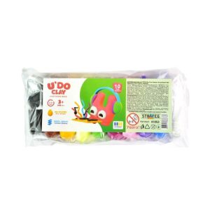 Набір для творчості (повітряний пластилін) "UʼDO Clay. 10 кольорів"