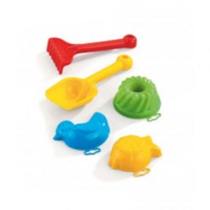 Пісочний набір - граблі, лопатка, 3 пасочки