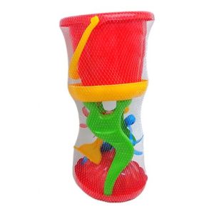 Пісочний набір - млин, відро, аксесуари (червоний)