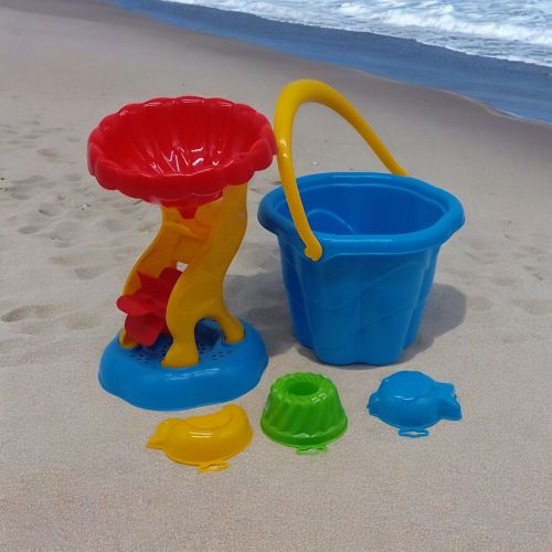 Пісочний набір - млин, відро, аксесуари (синій)