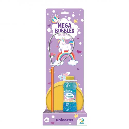 Мильні бульбашки "Mega Bubbles Єдиноріг". Об’єм 450 мл