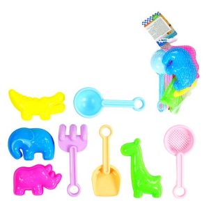 Пісочний набір (8 елементів), в сітці