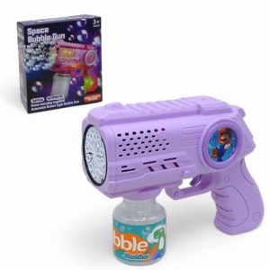 Пістолет з мильними бульбашками, підсвічування, автоматичний принцип, пляшечка з мильним розчином, мікс