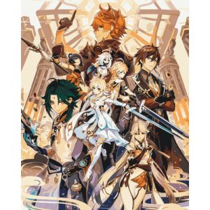 Картина по номерах "Аніме. Геншин Імпакт" 40х50 см