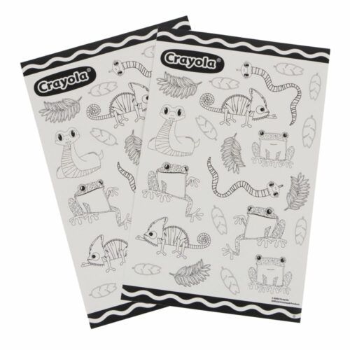 Розмальовки-наліпки "Рептилії в тропічному лісі" з олівцями