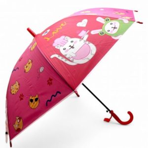 Парасолька, висота - 66 см: діаметр купола - 77 см (червоний)