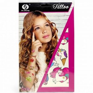 Тимчасове тату "Єдиноріжки" (1 аркуш 15 тату)
