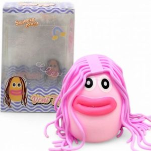 Антистрес піна "Губастий волосатик" (рожеве волосся)