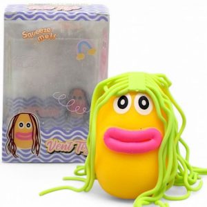 Антистрес піна "Губастий волосатик" (жовте волосся)