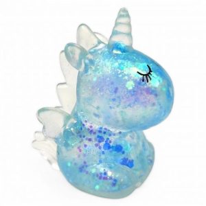 Антистрес жуйка-тягучка "Єдиноріг" 6 см (блакитний)