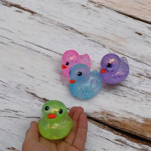 Антистрес жуйка-тягучка "Качечка" 7 см (салатовий)