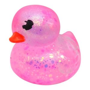 Антистрес жуйка-тягучка "Качечка" 7 см (рожевий)