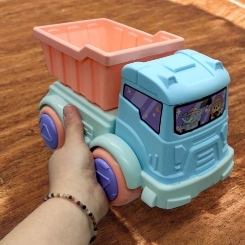 Пісочний набір з машинкою - лійка, граблі, сито, 3 формочки