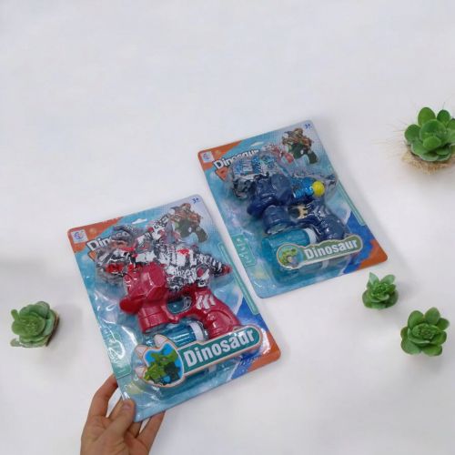 Мильні бульбашки "Динозавр трицератопс", пістолет на батарейках