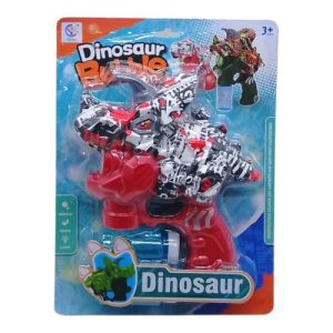 Мильні бульбашки "Динозавр трицератопс", пістолет на батарейках