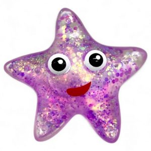 Антистрес, жуйка-тягучка "Зірка" 9 см (фіолетовий)