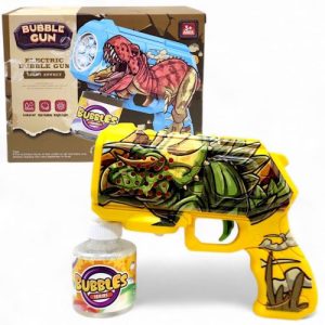 Пістолет з мильними бульбашками "Динозавр" (жовтий)