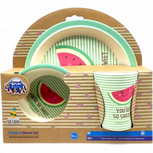 Набір посуду бамбукового "SO COOL" (3 ел) рожевий