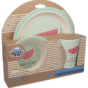 Набір посуду бамбукового "SO COOL" (3 ел) рожевий