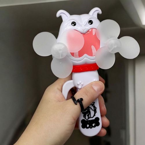 Ручний вентилятор "Бульдог" 17 см (білий)