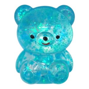 Антистрес жуйка-тягучка "Ведмедик" 7,5 см (синій)