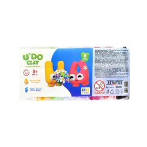 Набір для творчості "U'DO Clay 8 шт." брикет 10 г