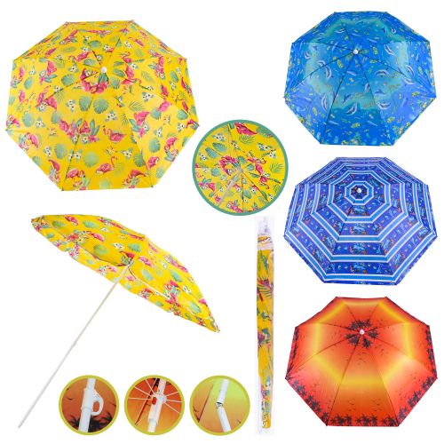 Парасолька пляжна (висота - 1,8 м; діаметр - 1,55 м) вид 2