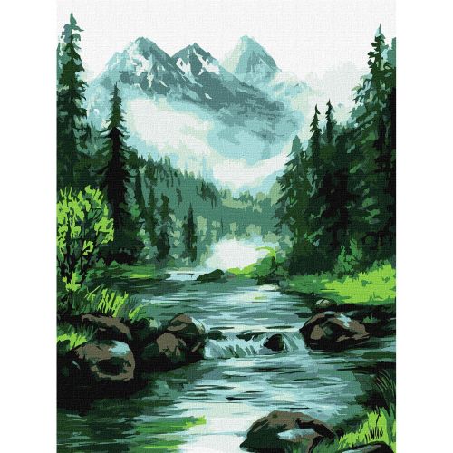Картина по номерах "Таємниче джерело" 30х40 см