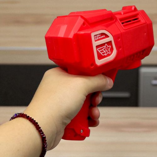 Пістолет з мильними бульбашками в коробці (червоний)