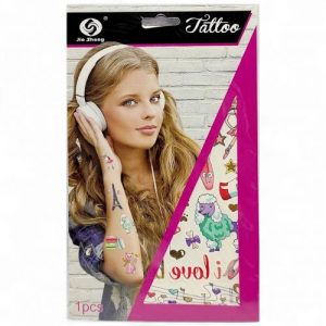 Тимчасове тату "Париж" (1 аркуш 30 тату)