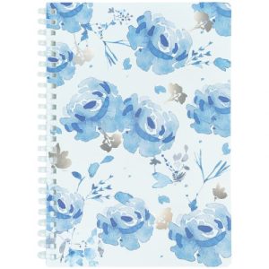 Блокнот на спіралі пласт. обкл., А5, 80 арк.,кл Flower Sym 1