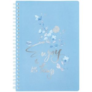 Блокнот на спіралі пласт. обкл., А5, 80 арк.,кл Flower Sym 2