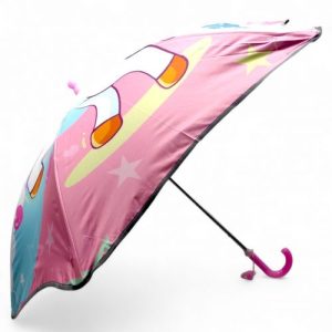 Парасолька тростина, поглиблений купол, світовідбиваючі смужки, свисток; висота - 66 см, діаметр купола - 77 см (РОЖЕВА 1)