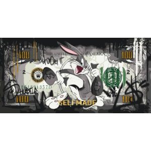 КАРТИНА ЗА НОМЕРАМИ З ФАРБАМИ МЕТАЛІК "БАКС БАННІ" 40Х80 СМ