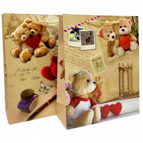 Пакет подарунковий, 32х26х10 см,(МІКС ВИДІВ)