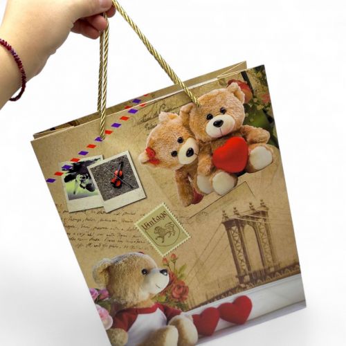 Пакет подарунковий, 32х26х10 см,(МІКС ВИДІВ)