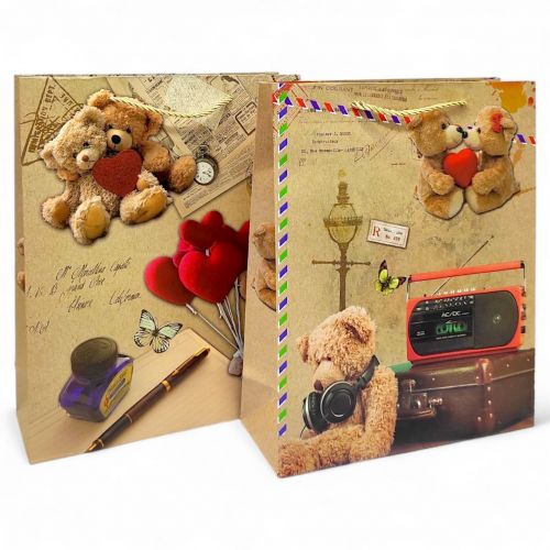 Пакет подарунковий, 32х26х10 см,(МІКС ВИДІВ)